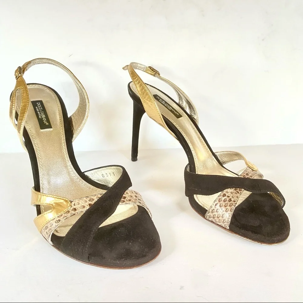 Dolce & Gabbana black suede